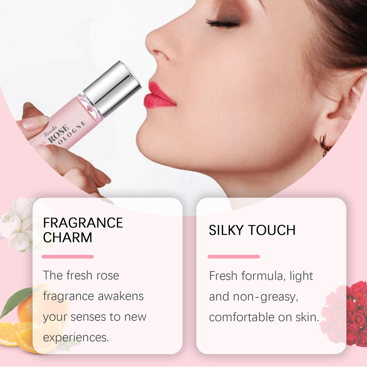 Roxelis RollerBall Rose Perfume for Women
