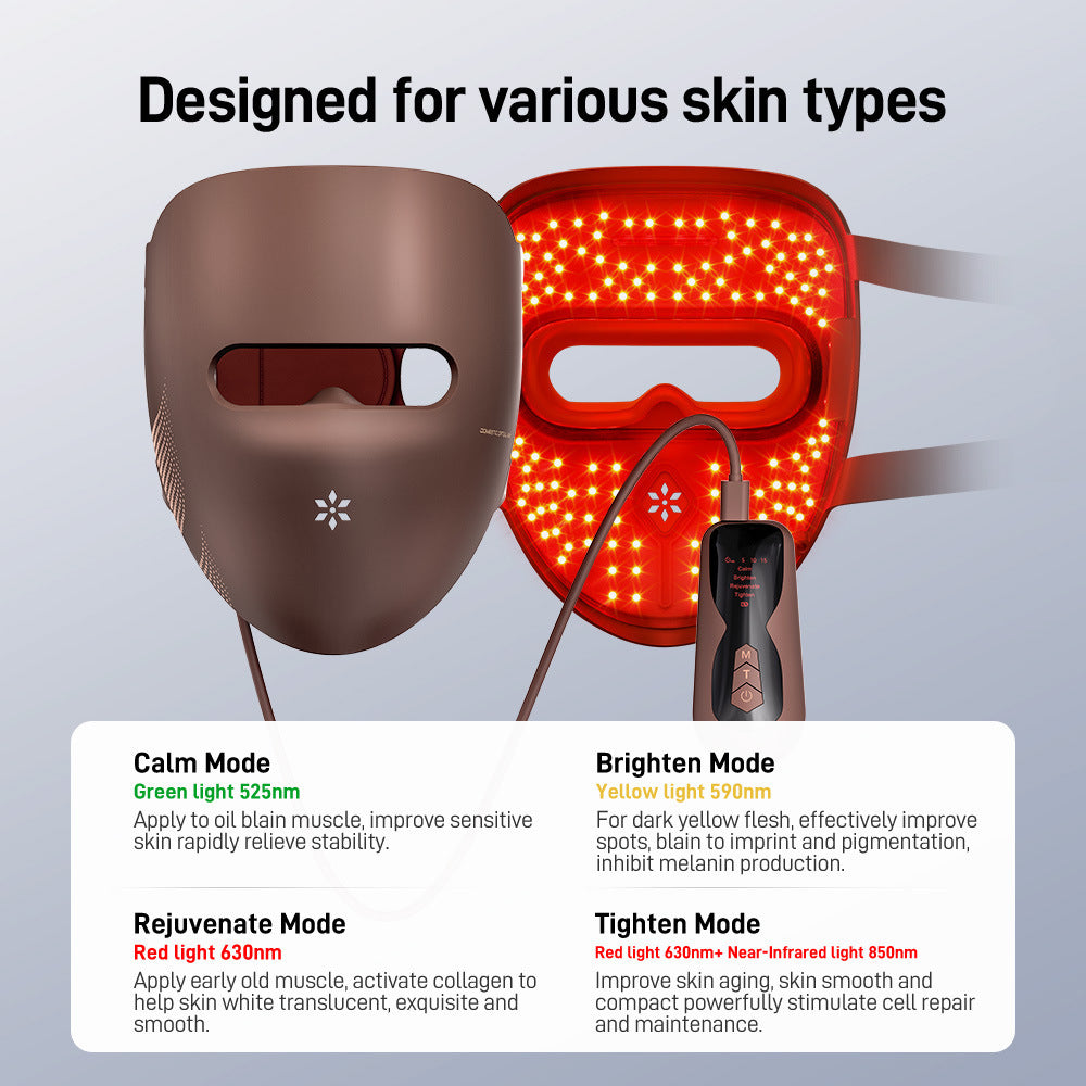 LED-Lichttherapie-Gesichtsmaske